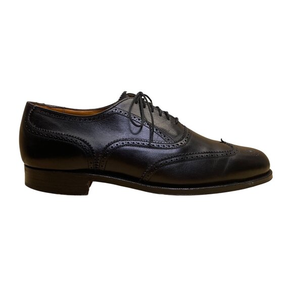 Britches Georgetowne Men’s Black Leather Wingtip Oxford Dress Shoes Size 10D main image 4